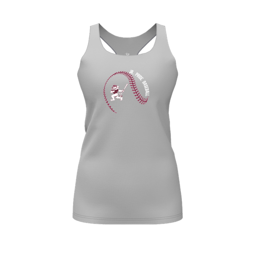 [FT0TRBGY-FYS-LOGO1] Decker Racerback Tank Top (Female Youth S, Gray, Logo 1)