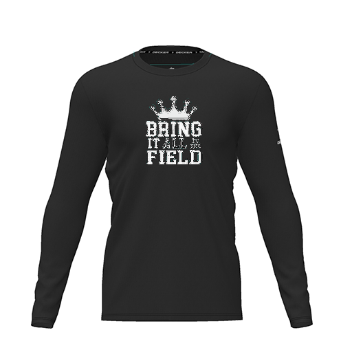 [FTLCDFBK-YXS-LOGO2] Dri Fit Performance T-Shirt (Youth XS, Black, Logo 2, Long Sleeve)