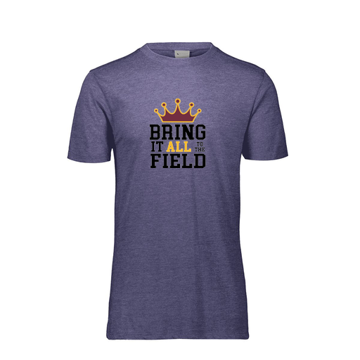 [FTSCUBNV-YS-LOGO2] Decker Youth Tri-Blend T-Shirt - Short Sleeve (Youth S, Navy, Logo 2)