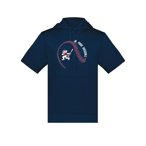 [6871.065.S-LOGO1] Men's Dri Fit Short Sleeve Hoodie (Adult S, Navy, Logo 1)