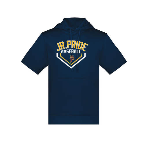 [6871.065.S-LOGO3] Men's Dri Fit Short Sleeve Hoodie (Adult S, Navy, Logo 3)