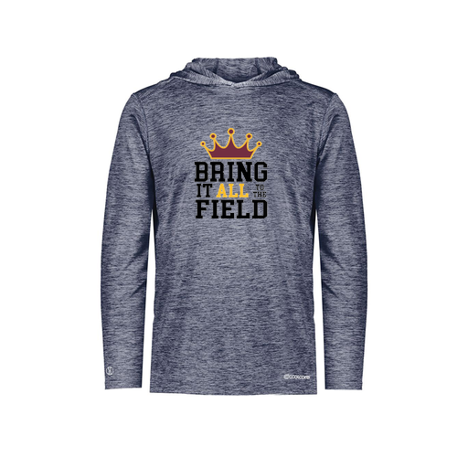 [FOLHCGNV-YS-LOGO2] Decker Youth Charge Hoodie (Youth S, Navy, Logo 2)