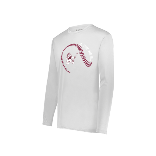 [222822.005.XS-LOGO1] Men's LS Smooth Sport Shirt (Adult XS, White, Logo 1)