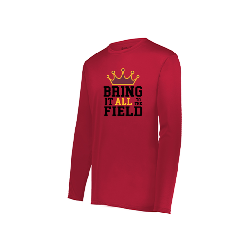[222822.083.XS-LOGO2] Men's LS Smooth Sport Shirt (Adult XS, Red, Logo 2)