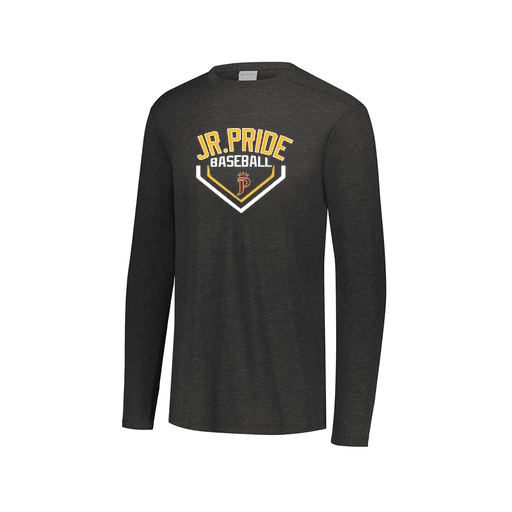 [FTLCUBBK-AXS-LOGO3] Decker Men's Tri-Blend T-Shirt - Long Sleeve (Adult XS, Black, Logo 3)