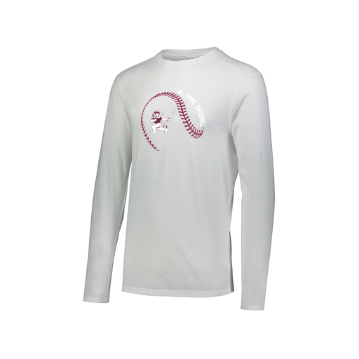 [FTLCUBWH-AXS-LOGO1] Decker Men's Tri-Blend T-Shirt - Long Sleeve (Adult XS, White, Logo 1)
