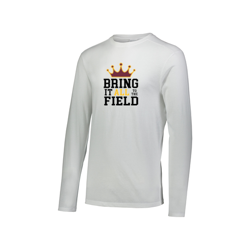 [FTLCUBWH-AXS-LOGO2] Decker Men's Tri-Blend T-Shirt - Long Sleeve (Adult XS, White, Logo 2)