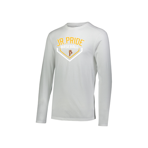 [FTLCUBWH-YS-LOGO3] Decker Youth Tri-Blend T-Shirt - Long Sleeve (Youth S, White, Logo 3)