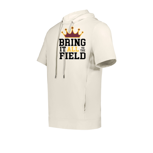 [222605-WHT-YS-LOGO2] YOUTH VENTURA SOFT KNIT SHORT SLEEVE HOODIE (Youth S, White, Logo 2)