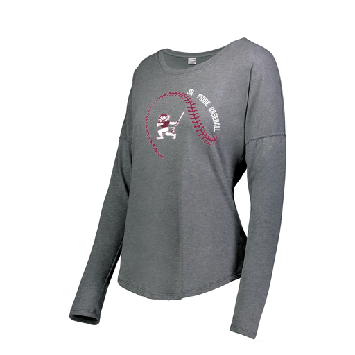 [FTLCUBGY-FAS-LOGO1] Decker Women's Tri-Blend T-Shirt - Long Sleeve (Female Adult S, Gray, Logo 1)
